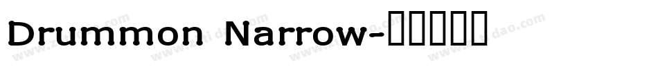 Drummon Narrow字体转换